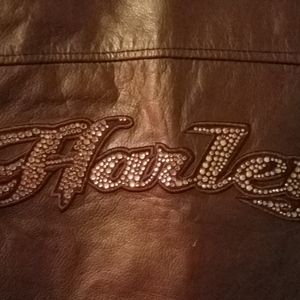 Harley davidson coat and chaps